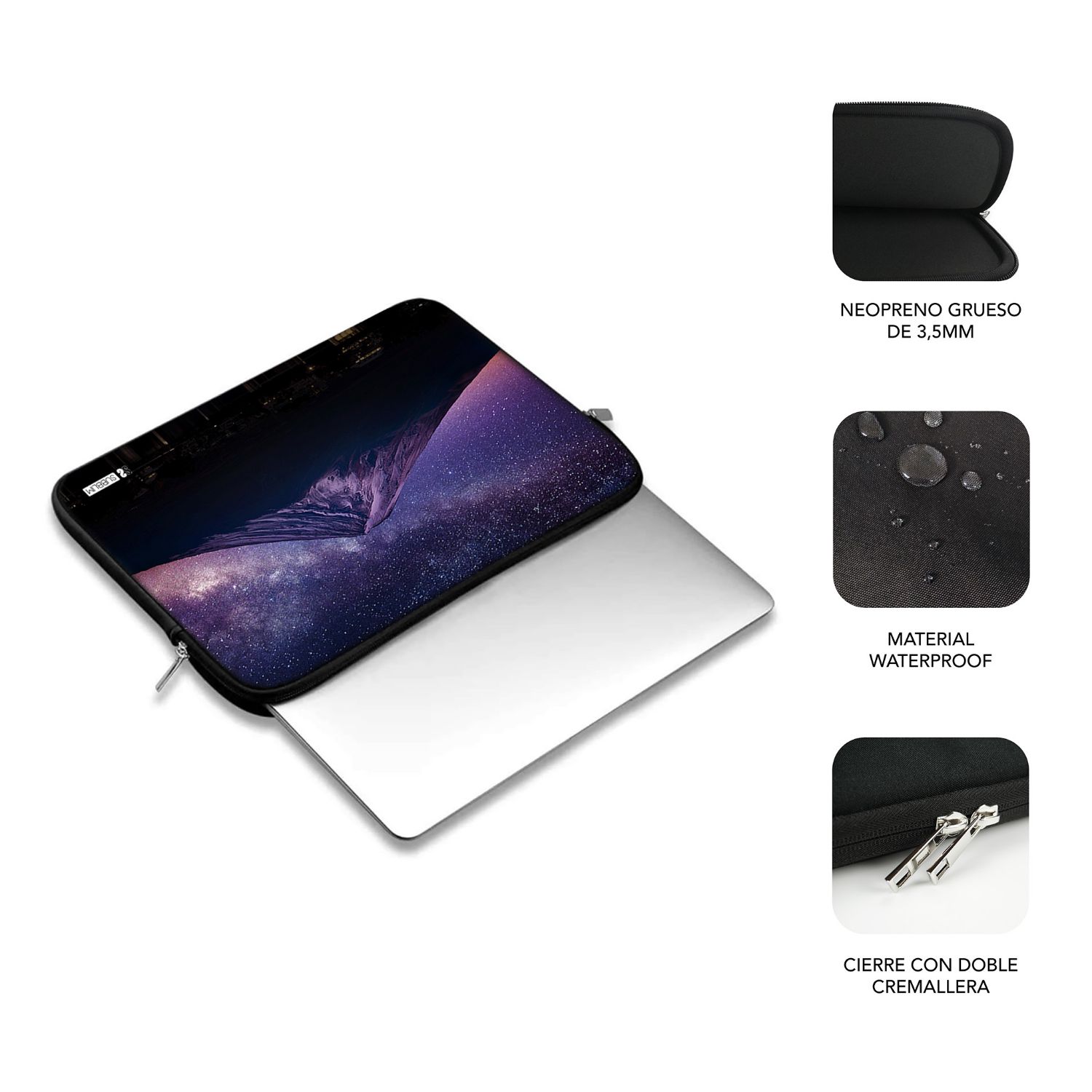 SUBLS-SKIN100 - Funda SUBBLIM Trendy Neo Mountain 13.3-14