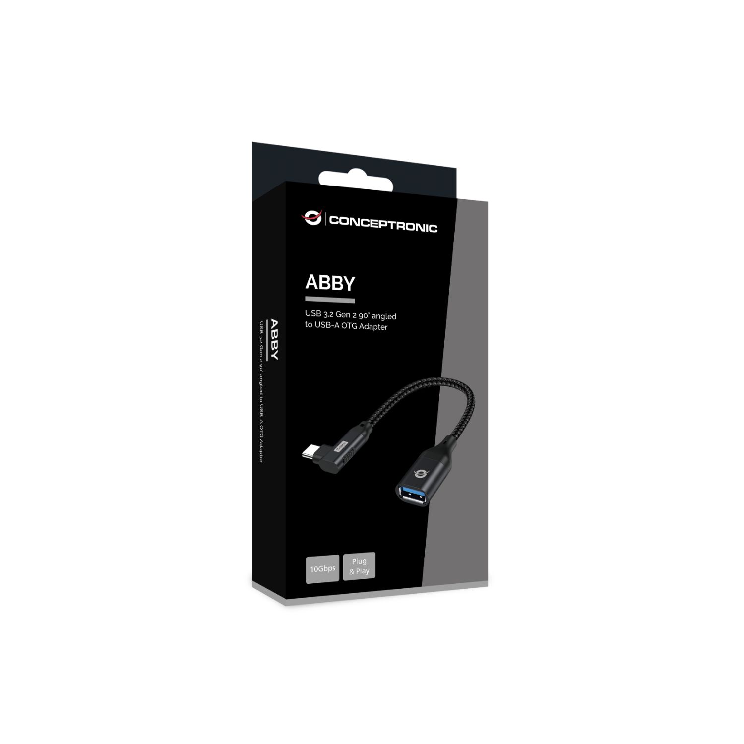 ABBY19B - Adaptador CONCEPTRONIC USB-C/M a USB-A/H Negro (ABBY19B)