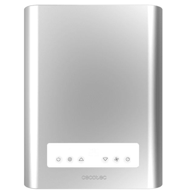 08167 - A.C. Porttil CECOTEC ForceClima 12650 Style Heating 12000 BTU Pantalla LED Temporizador 24h Bomba de Calor 2 Velocidades 5 Modos (Ventilador/Refrigeracin/Calefaccin/Deshumidificacin/Noche) Mando a Distancia Blanco/Gris (08167)