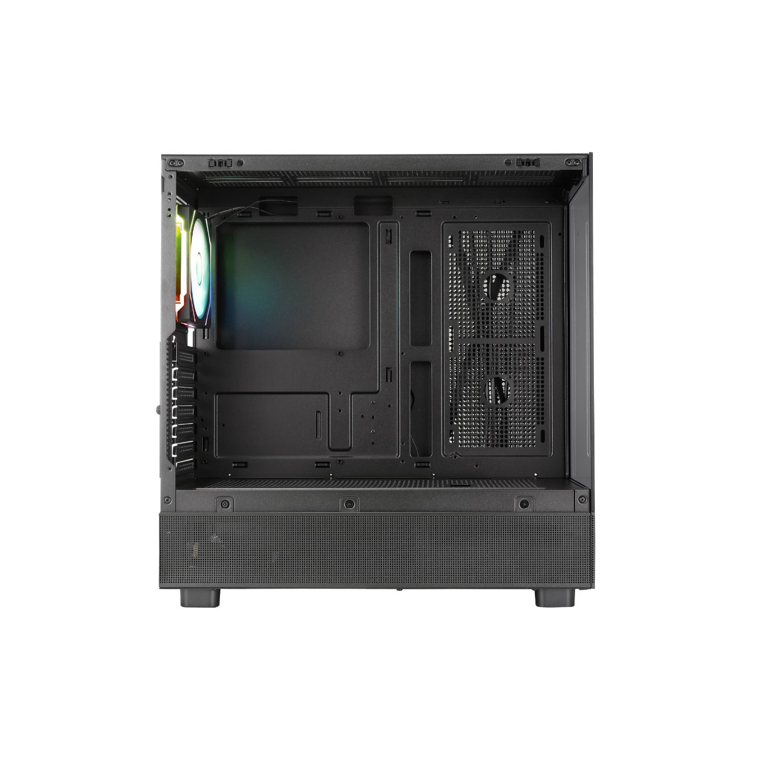 AB123014 - Caja Gaming Abysm Danube Sava H400 Ventana Lateral de Cristal Templado ARGB 2xUSB-A 3.0 1xUSB-C 3.1 ATX ITX mATX Negra/Blanca (AB123014)