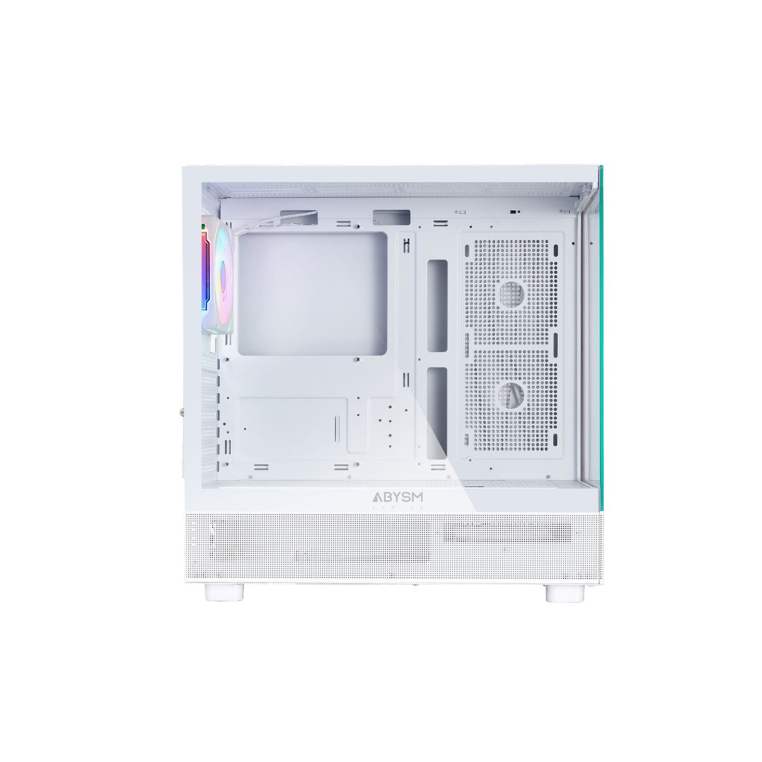 AB123015 - Caja Gaming Abysm Danube Sava H400 Ventana Lateral de Cristal Templado ARGB 2xUSB-A 3.0 1xUSB-C 3.1 ATX ITX mATX Blanca (AB123015)