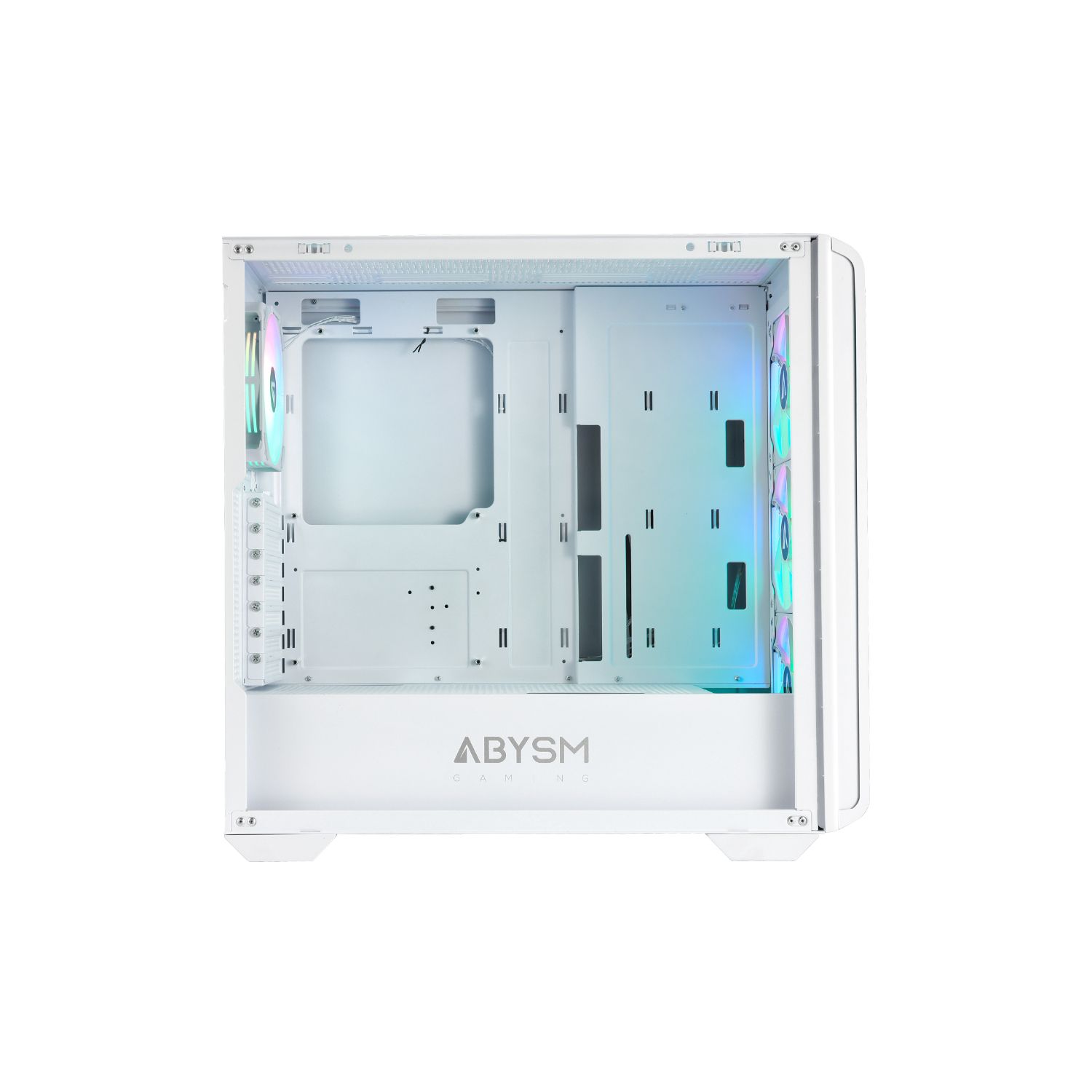 AB123013 - Caja Gaming Abysm Danube Kamp BX300 Ventana Lateral de Cristal Templado ARGB 1xUSB-A 3.0 1xUSB-C 3-1 ATX ITX mATX Blanca (AB123013)