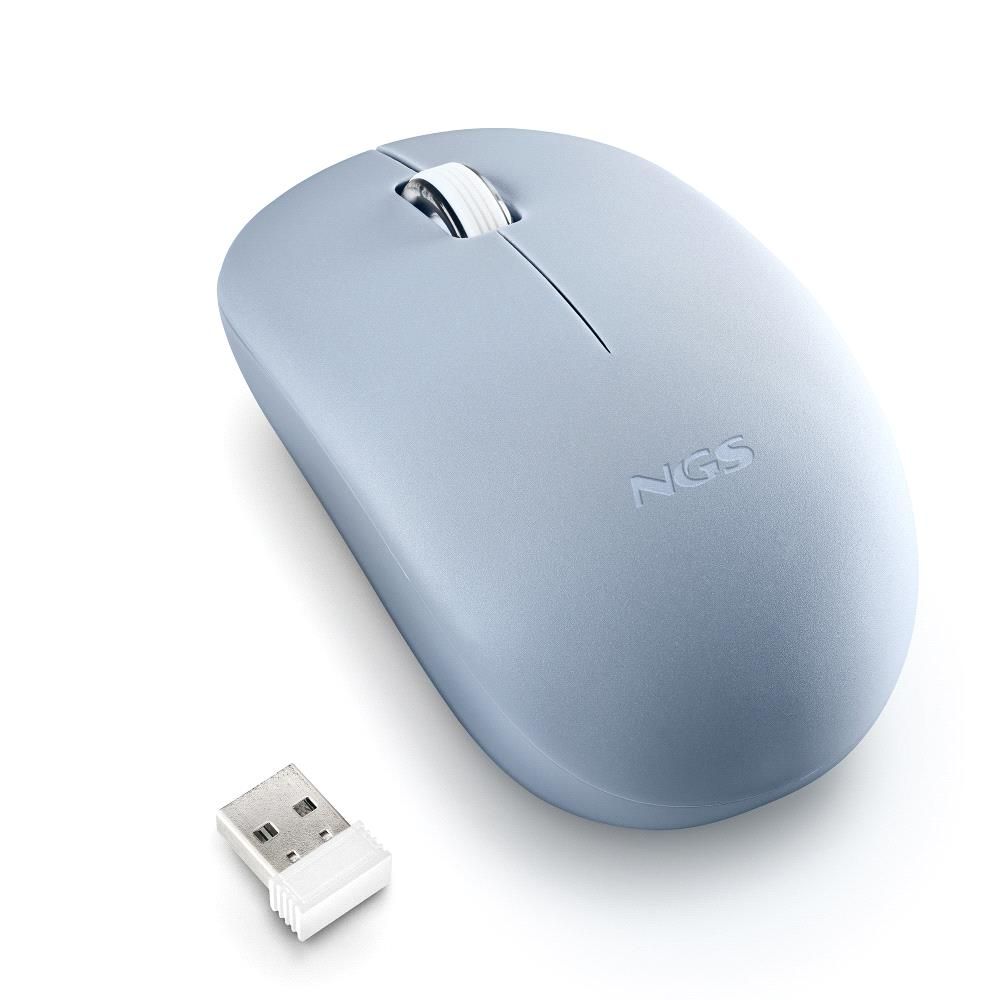 FOGPROBLUE - Ratn NGS FOG Pro Ergonmico ptico Ambidextro RF Wireless 2.4GHz 1000dpi 2 Botones Azul (FOGPROBLUE)