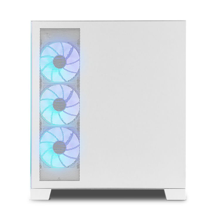 NXHUMMERGLOCKWH - Caja NOX Ventana Frontal/Lateral de Cristal Templado ARGB 2xUSB-A 3.0 1xUSB-C 3.1 ATX mATX ITX Blanca (NXHUMMERGLOCKWH)