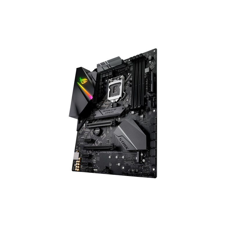 OUT8979 - ASUS ROG STRIX B360-F GAMING:(1151) 4DDR4 HDMI DVI ATX (OUT8979). Buen estado. Marcas de uso. Bulk. Sin accesorios. Con chapa. (OUTLET)