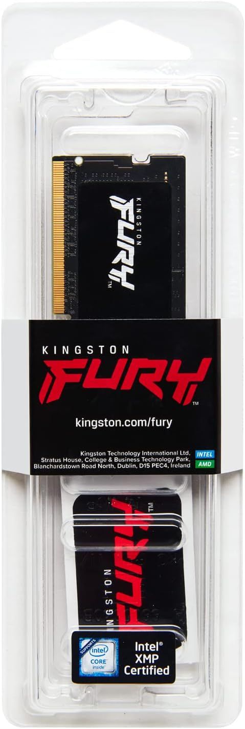 KF556S40IB-16 - M�dulo Kingston DDR5 16Gb 5600 MT/s Fury Impact 262-pin SODIMM CL40 1.1V Port�til (KF556S40IB-16)