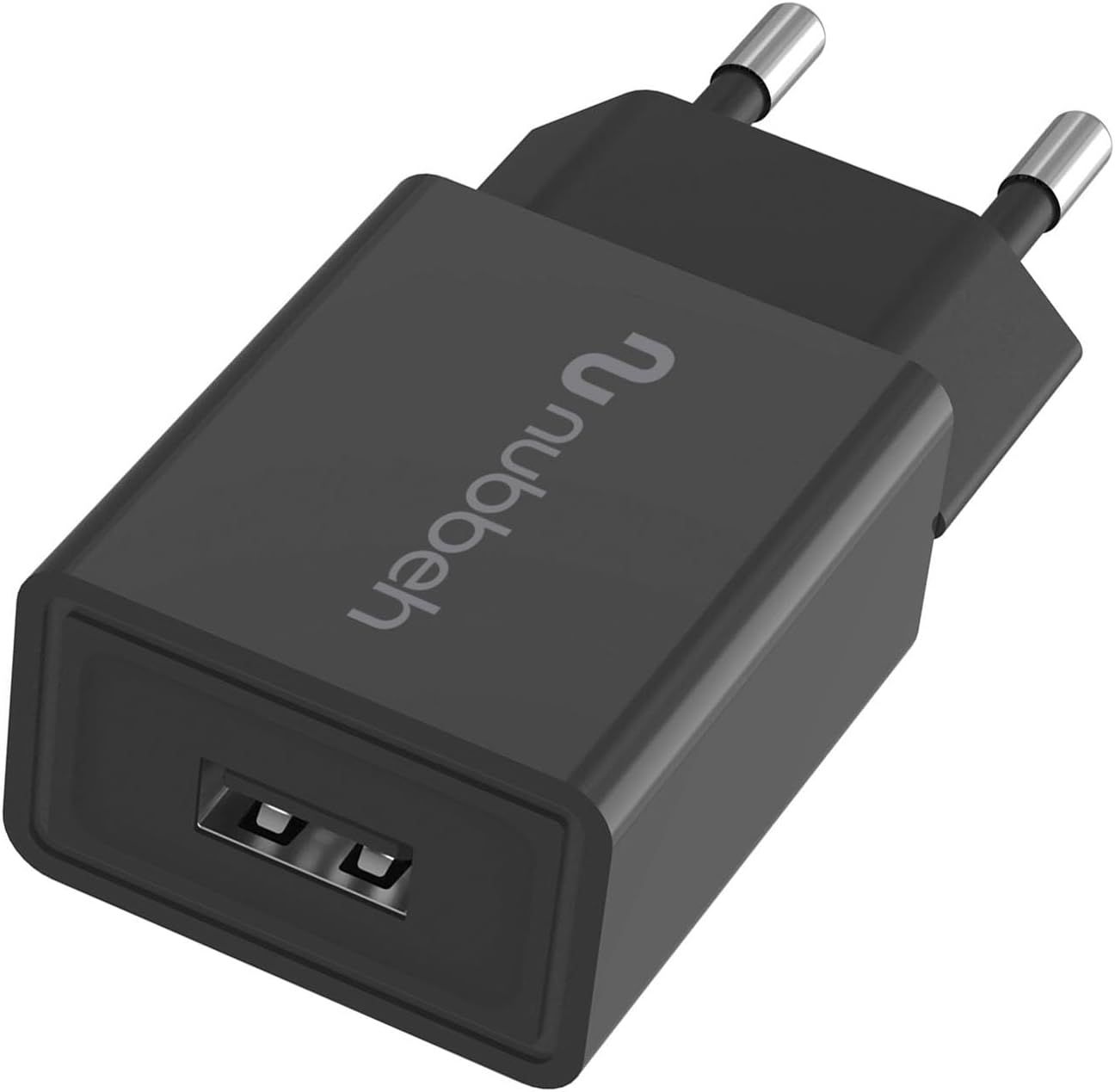 NBWALLCHUSBB10 - Cargador de Pared NUBBEH Bhoot 1xUSB-A 2A 10W Negro (NBWALLCHUSBB10)