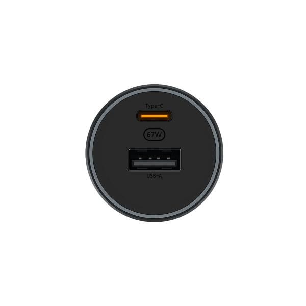 BHR6814GL - Cargador de Coche XIAOMI Universal 1xUSB-A 2.0 1xUSB-C 67W Negro (BHR6814GL)