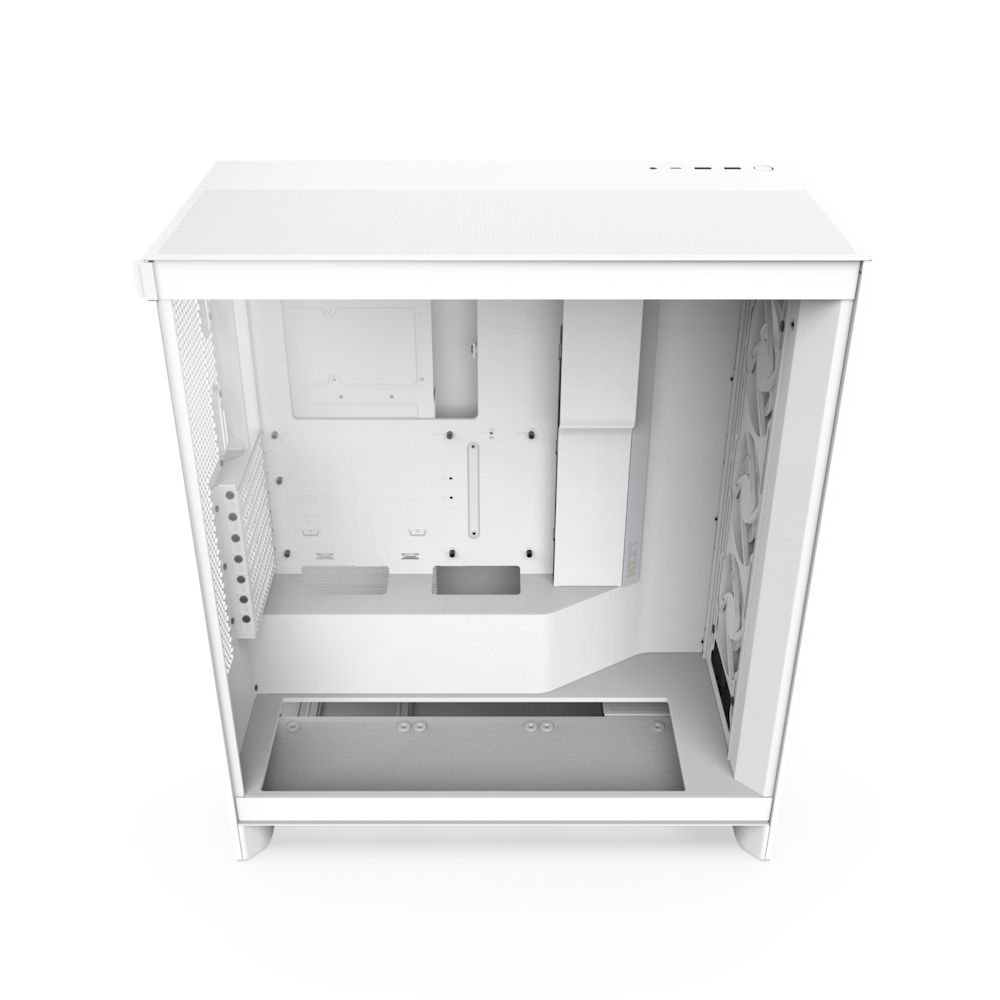 CM-H72FW-R1 - Caja NZXT H7 Flow Ventana Lateral de Cristal Templado RGB 2xUSB-A 3.0 1xUSB-C 3.1 ATX EATX mATX Mini-ITX Blanca (CM-H72FW-R1)