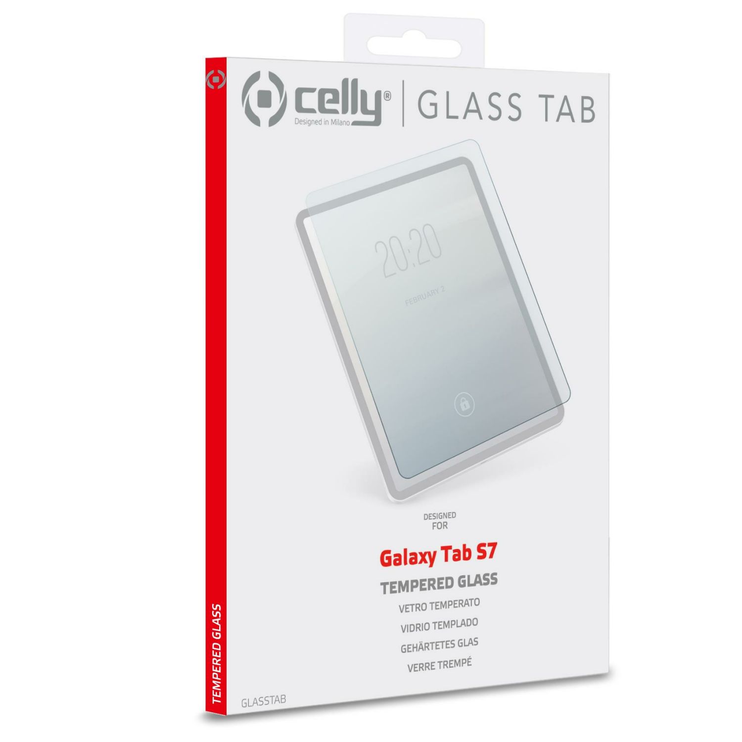GLASSTAB04 - Protector de Pantalla CELLY para Samsung TAB S7/S7 FE/S8 (GLASSTAB04)