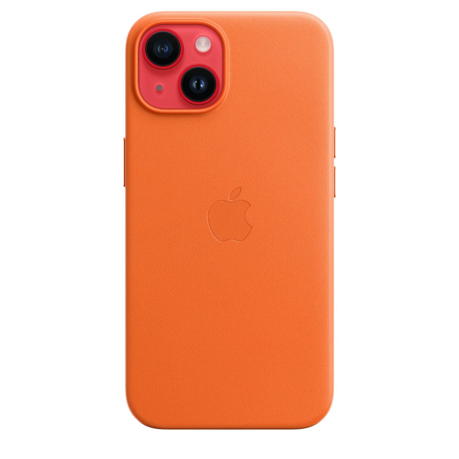 MPP83ZM/A - Funda de Piel Apple con MagSafe para iPhone 14 Naranja (MPP83ZM/A)