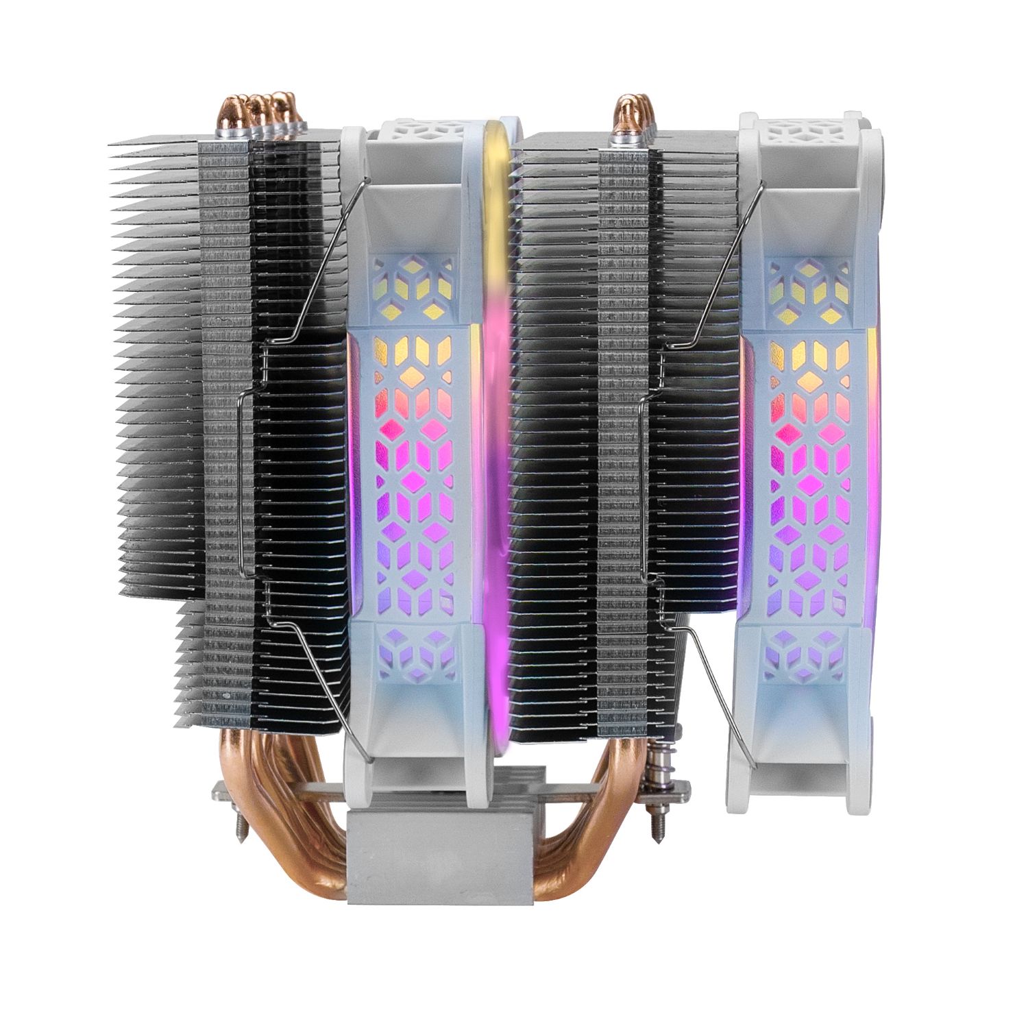 MCPUXTW - Ventilador CPU Mars Gaming Multisocket 2x120mm 300W Dual ARGB Blanco (MCPUXTW)