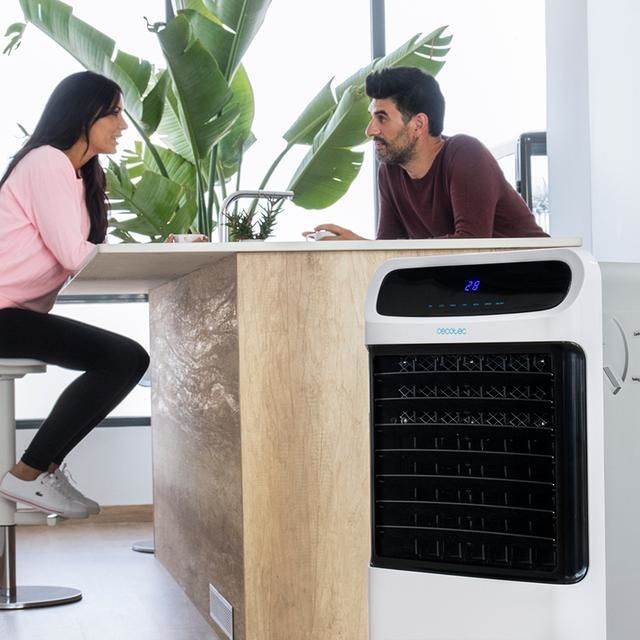 05955 - Climatizador evaporativo CECOTEC EnergySilence PureTech 6500, 80 W, Doble Funcin Frio/Calor, Caudal 600 m2/h, 12l de Capacidad, Temporizador hasta 8h, Mando a Distancia, 3 Velocidades (05955)