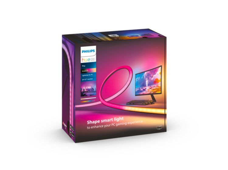 929003498501 - Philips Hue - Tira de luces led inteligente Hue Play Gradient para PC, 24-27