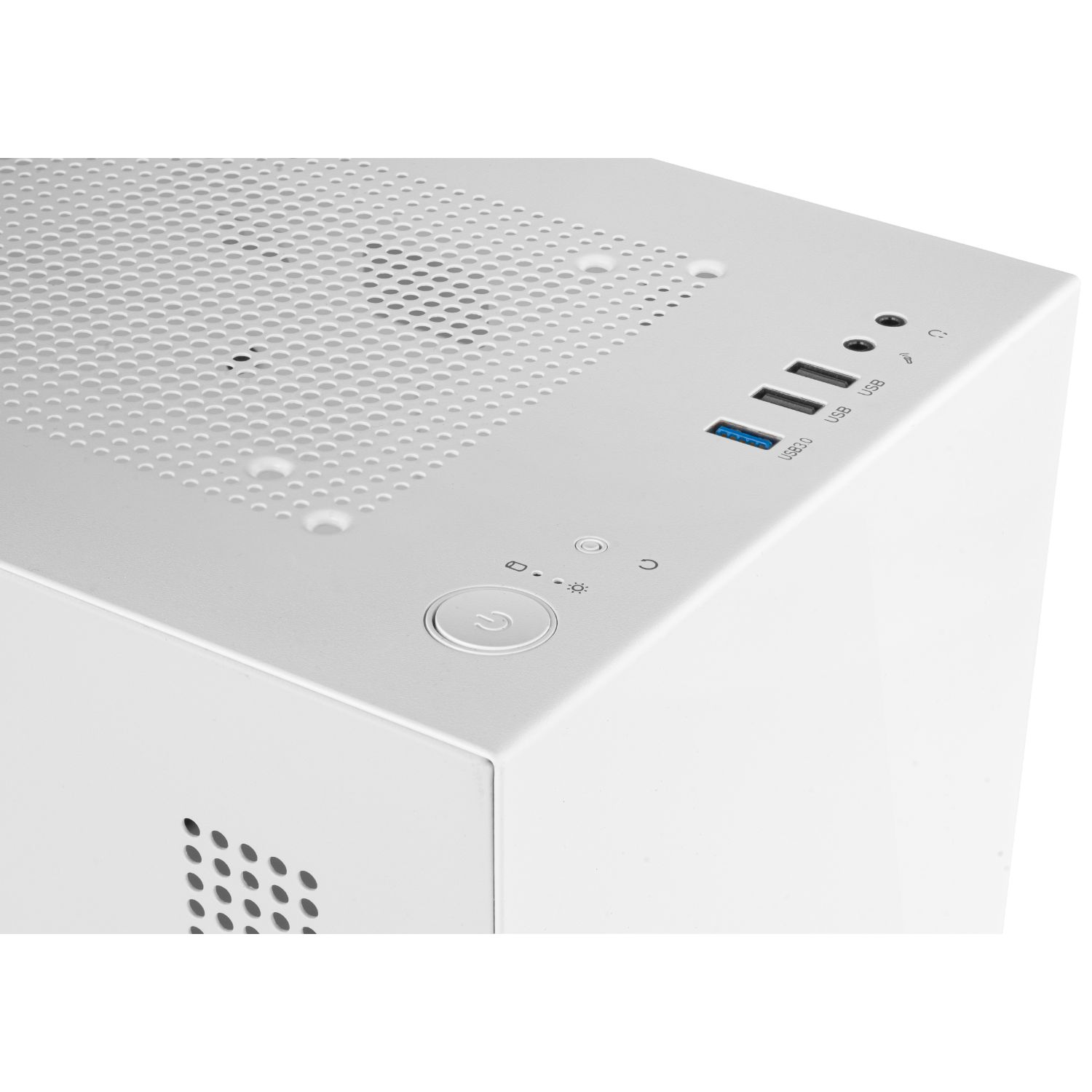 NXHUMMERZEROCOREW - MiniTorre NOX Hummer Zero 450W 2xUSB 2.0 1xUSB-A 3.0 mATX Mini-ITX Blanca (NXHUMMERZEROCOREW)