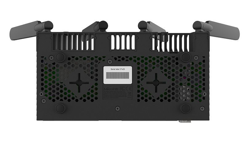 RB4011iGS+5HacQ2HnD-IN - Router Board Mikrotik WiFi 5 DualBand GbE SFP+ 4 Antenas Externas Negro (RB4011iGS+5HacQ2HnD-IN)