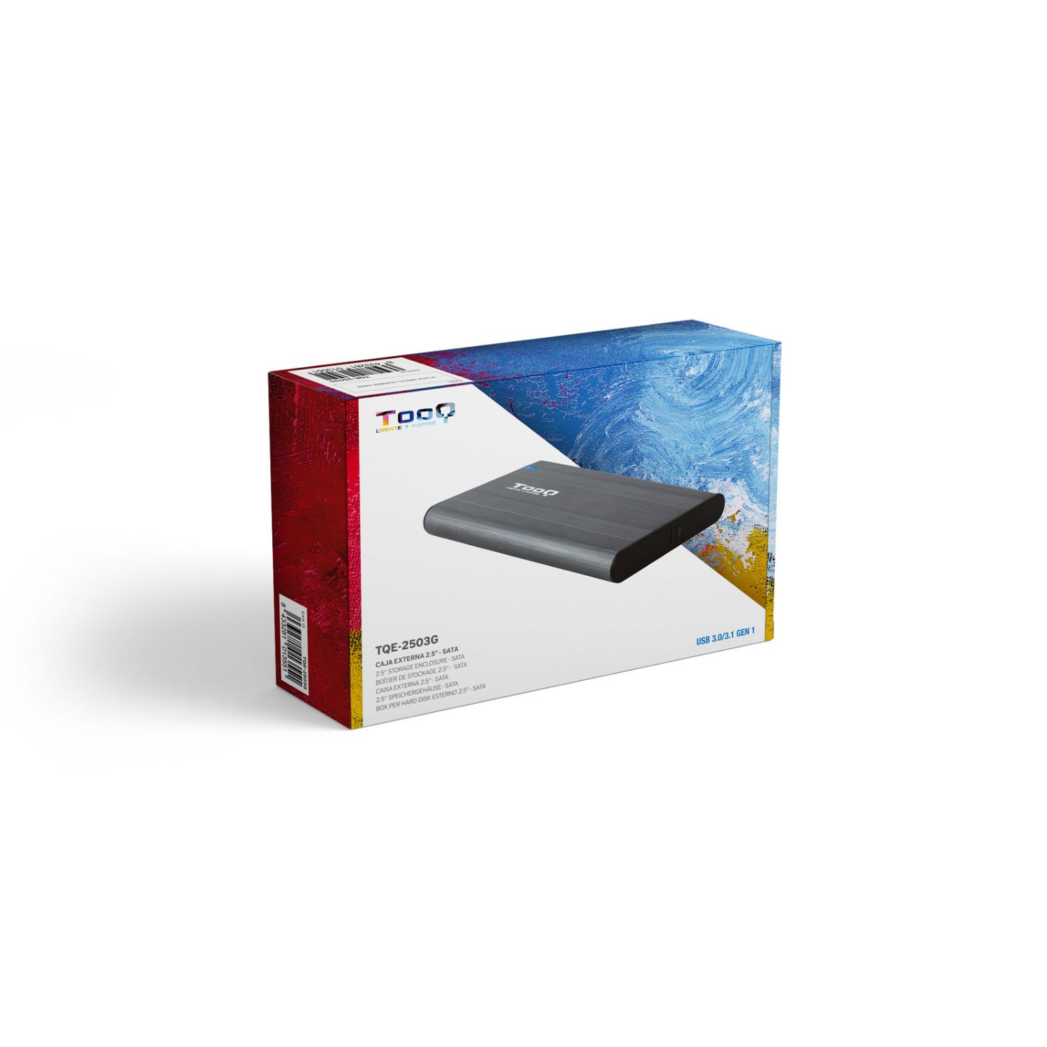 TQE-2503G - Caja TooQ SSD/HDD 2.5