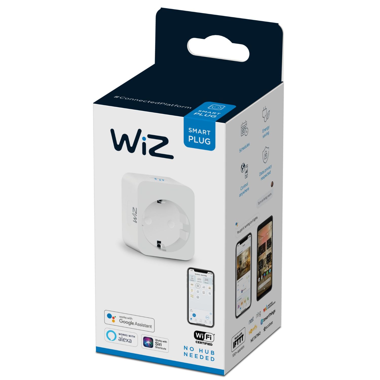 929002427614 - Enchufe Inteligente Wiz Schuko 230V 10A WiFi IP20 Blanco (929002427614)