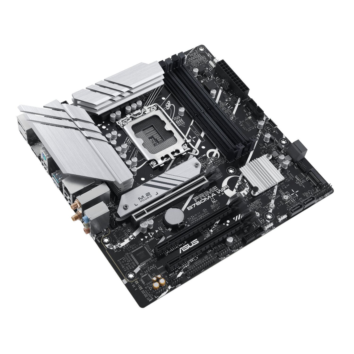 90MB1EL0-M1EAY0 - ASUS PRIME B760M-A WIFI: (1700) 4DDR5 SATA3 M.2 USB 2.0 USB-A 3.1 HDMI DP RJ45 PS/2 7.1 mATX WiFi 6E Bluetooth 5.2 Gigabit Ethernet 2.5