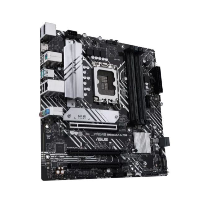 90MB19K0-M1EAYC - Placa base ASUS PRIME B660M-A D4-CSM: (1700) 4DDR4 M.2 SATA3 PCIe USB 2.0 USB-C 3.0 HDMI DP RJ45 PS/2 7.1 mATX Gigabit Ethernet