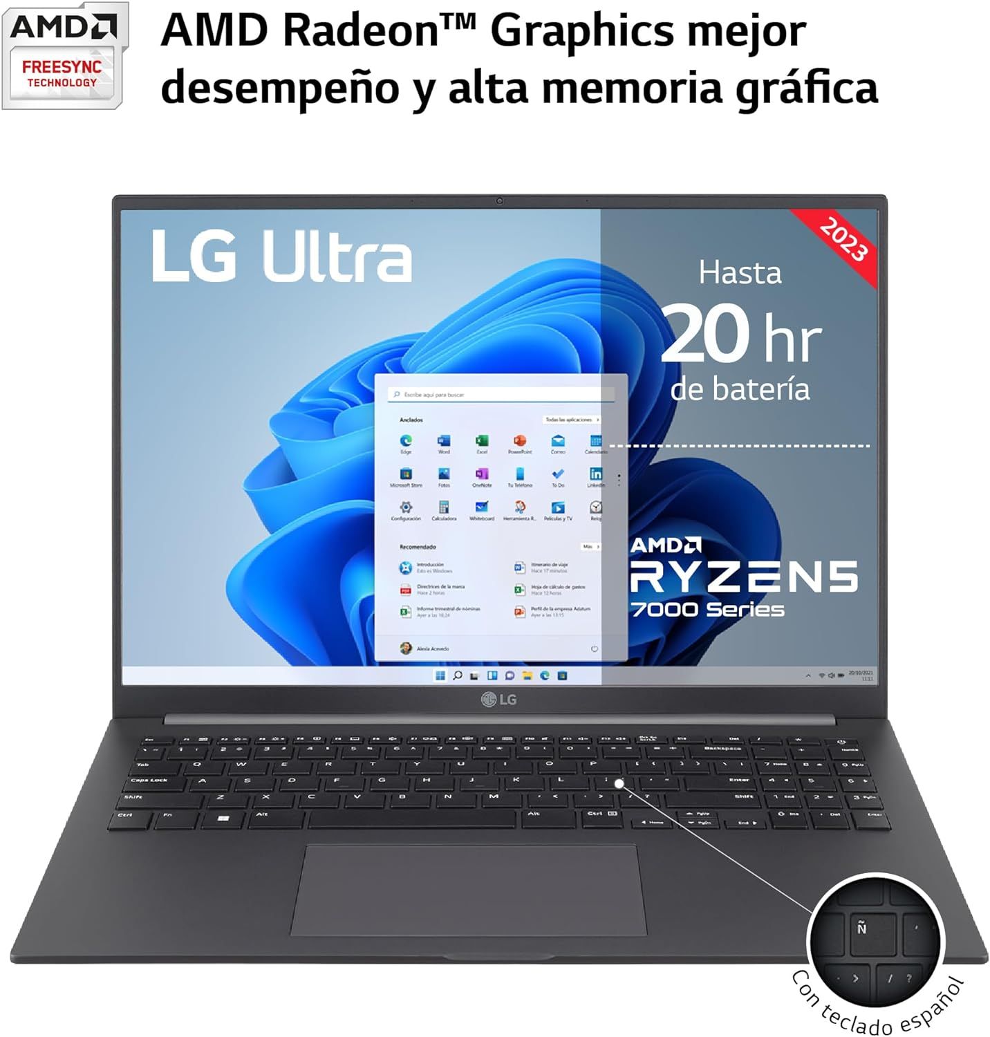 16U70R-G.AA76B - LG Ryzen7 16Gb 512SSD 16