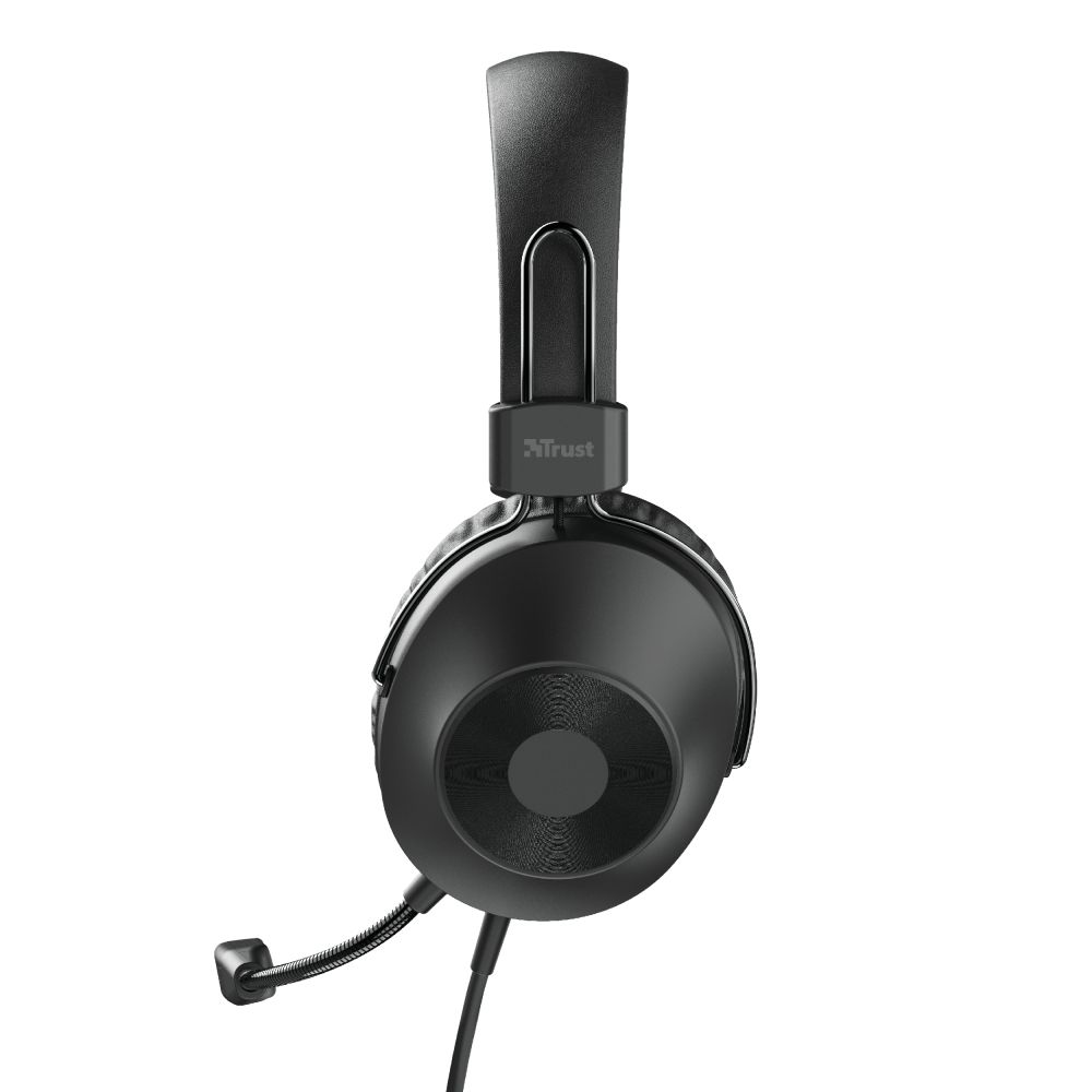 24132 - Auriculares+Micrfono Trust Ozo Circumaurales Binaural USB-A Cable 2m Negros (24132)