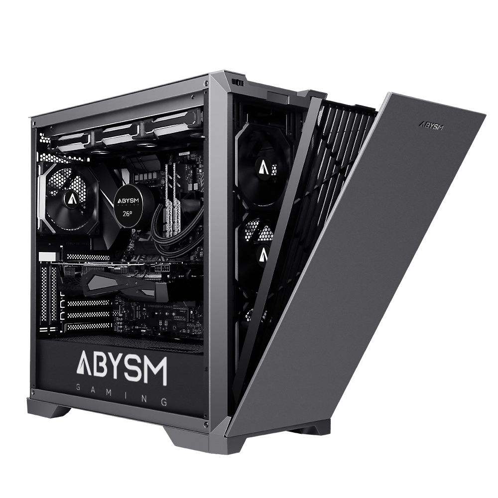 AB812113 - Caja Abysm Danubio Mura Pro 2xUSB-A 3.0 1xUSB-C 3.1 ATX mATX EATX ITX Negra (AB812113)