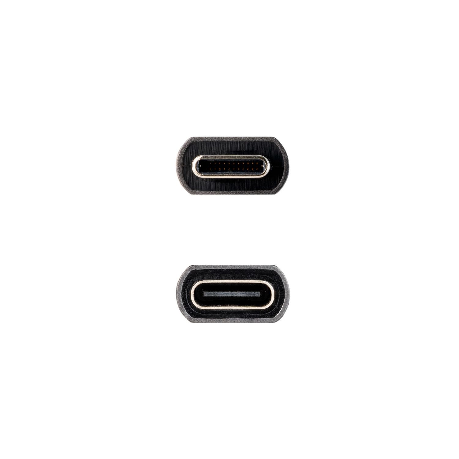 10.01.4400 - Nanocable USB-C 3.2/M a USB-C 3.2/H 0.5m Negro (10.01.4400)