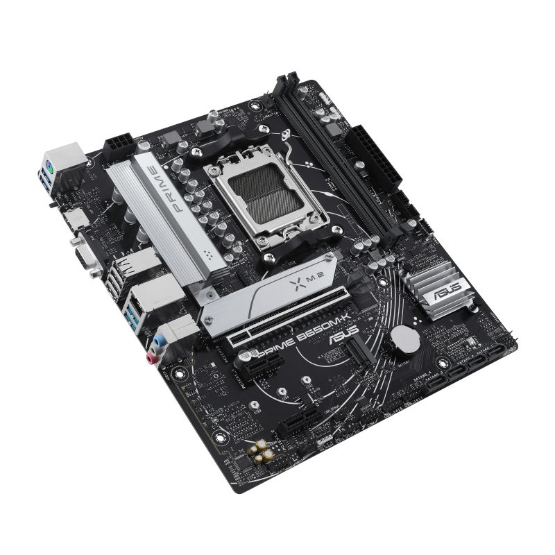 90MB1F60-M0EAY0 - Placa base ASUS PRIME B650M-K: (AM5) 2DDR5 SATA3 M.2 PCIe USB 2.0 USB-A 3.0/3.1 VGA HDMI RJ45 PS/2 7.1 mATX Gigabit Ethernet 2.5