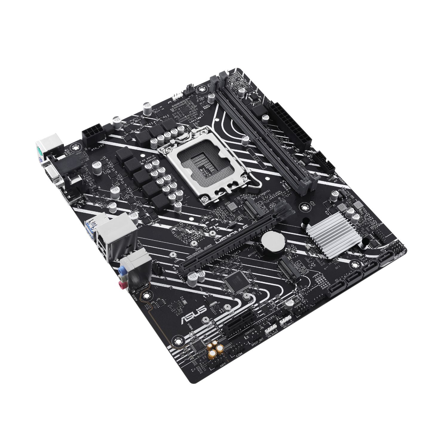 90MB1G10-M0EAYC - Placa base ASUS PRIME H610M-E-CSM:(1700) 2DDR5 SATA3 PCIe M.2 USB 2.0 USB-A 3.0 HDMI VGA DP RJ45 PS/2 7.1 mATX Gigabit Ethernet