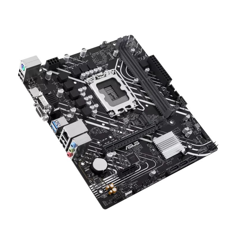 90MB1G80-M0EAY0 - Placa base ASUS PRIME H610M-D: (1700) 2DDR5 M.2 SATA3 PCIe USB 2.0 USB-A 3.0 VGA HDMI RJ45 PS/2 mATX Gigabit Ethernet