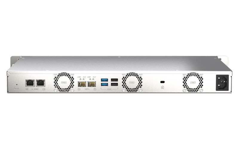TS-435XEU-4G - Caja NAS QNAP Marvell TX2 4Gb Sodimm 4 Bay SFP+ 10GbE Bastidor 1U Gris (TS-435XEU-4G)