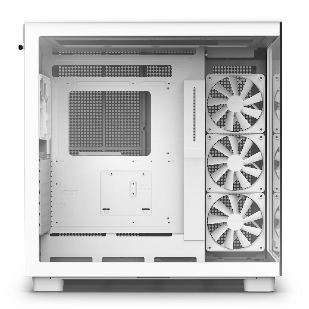 CM-H91FW-01 - Caja NZXT H9 Flow Panel Lateral de Cristal Templado RGB 2xUSB-A 3.0 1xUSB-C 3.1 ATX mATX Mini-ITX Blanca (CM-H91FW-01)