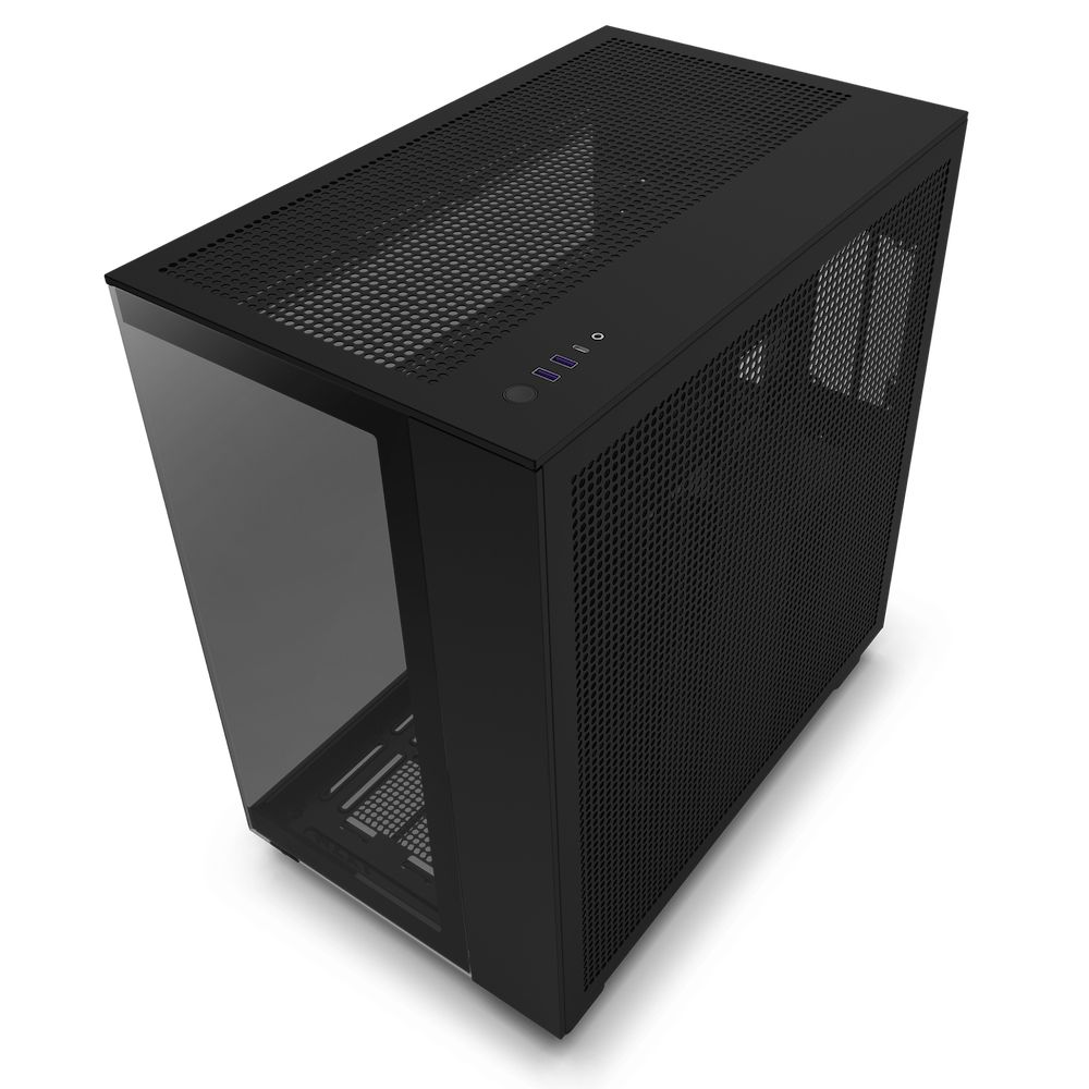 CM-H91FB-01 - Semitorre NZXT H9 Flow Panel Lateral de Cristal Templado RGB Sin/Fuente 2xUSB-A 3.0 1xUSB-C 3.1 ATX mATX Mini-ITX Negra (CM-H91FB-01)