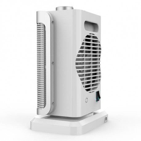 05309 - Calefactor Bao CECOTEC Cermico Ready Warm 6100 1500W Oscilante Termostato Regulable Blanco/Acero Inoxidable (05309)