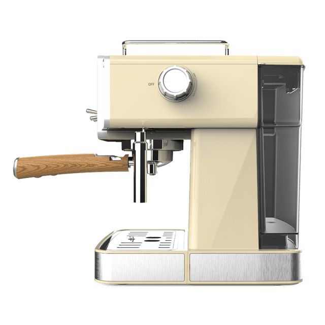 01629 - Cafetera CECOTEC Power Espresso 20 Light Semiautomtica 20 Bares 2 Tazas Thermoblock Acero Inoxidable Amarilla (01629)
