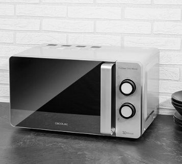 01530 - Microondas CECOTEC ProClean 3060 Mirror Tecnologa 3DWave 700W 20L Plata (01530)