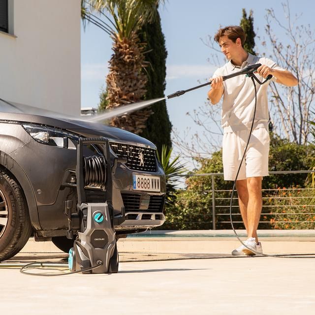 08138 - Hidrolimpiadora CECOTEC HydroBoost 2000 Car&Gard 2000W 450 l/h 150 Bares Radio de Accin 14m Bomba HardPump Negra (08138)