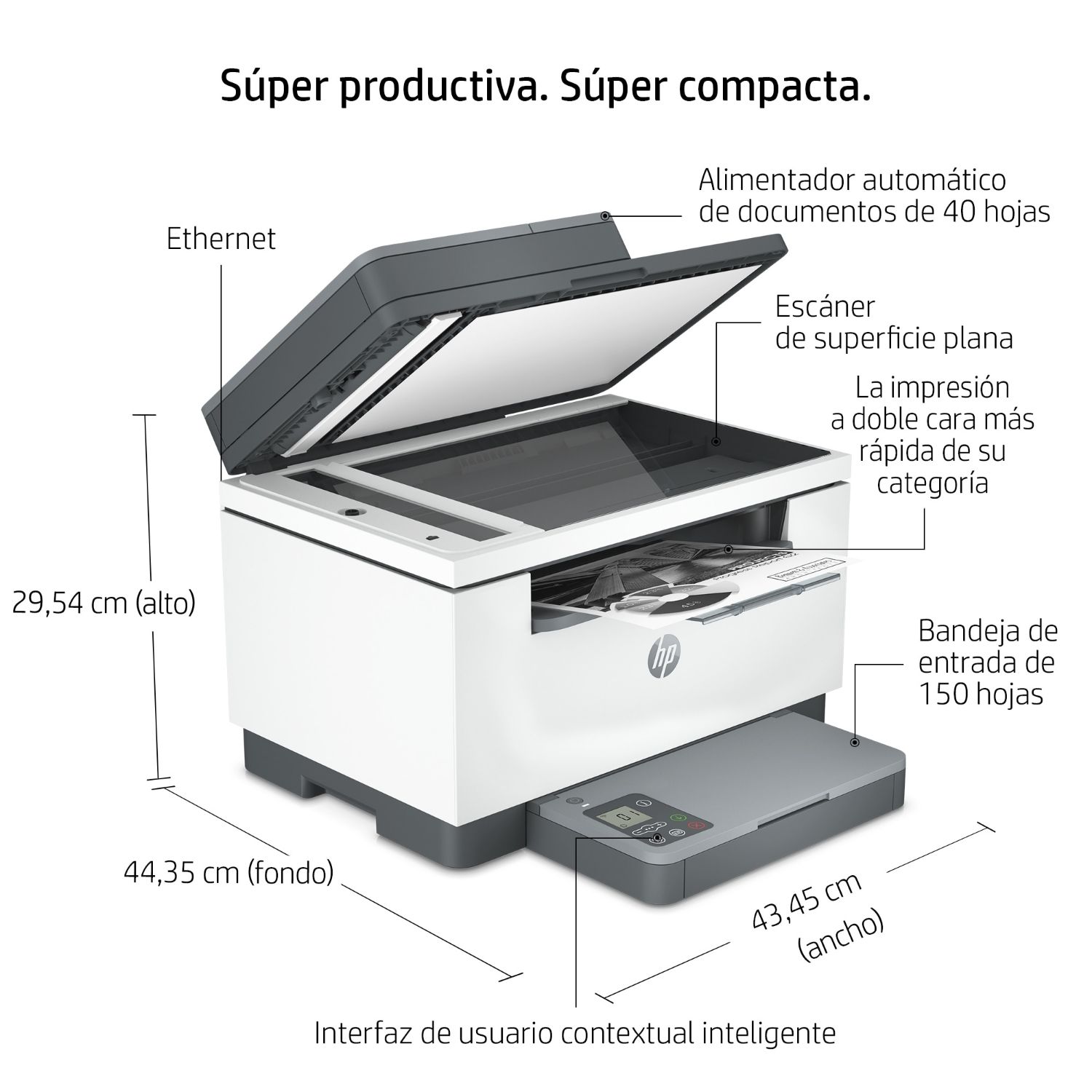 6GX00F - Multifuncin HP LaserJet M234SDN LCD 1.6