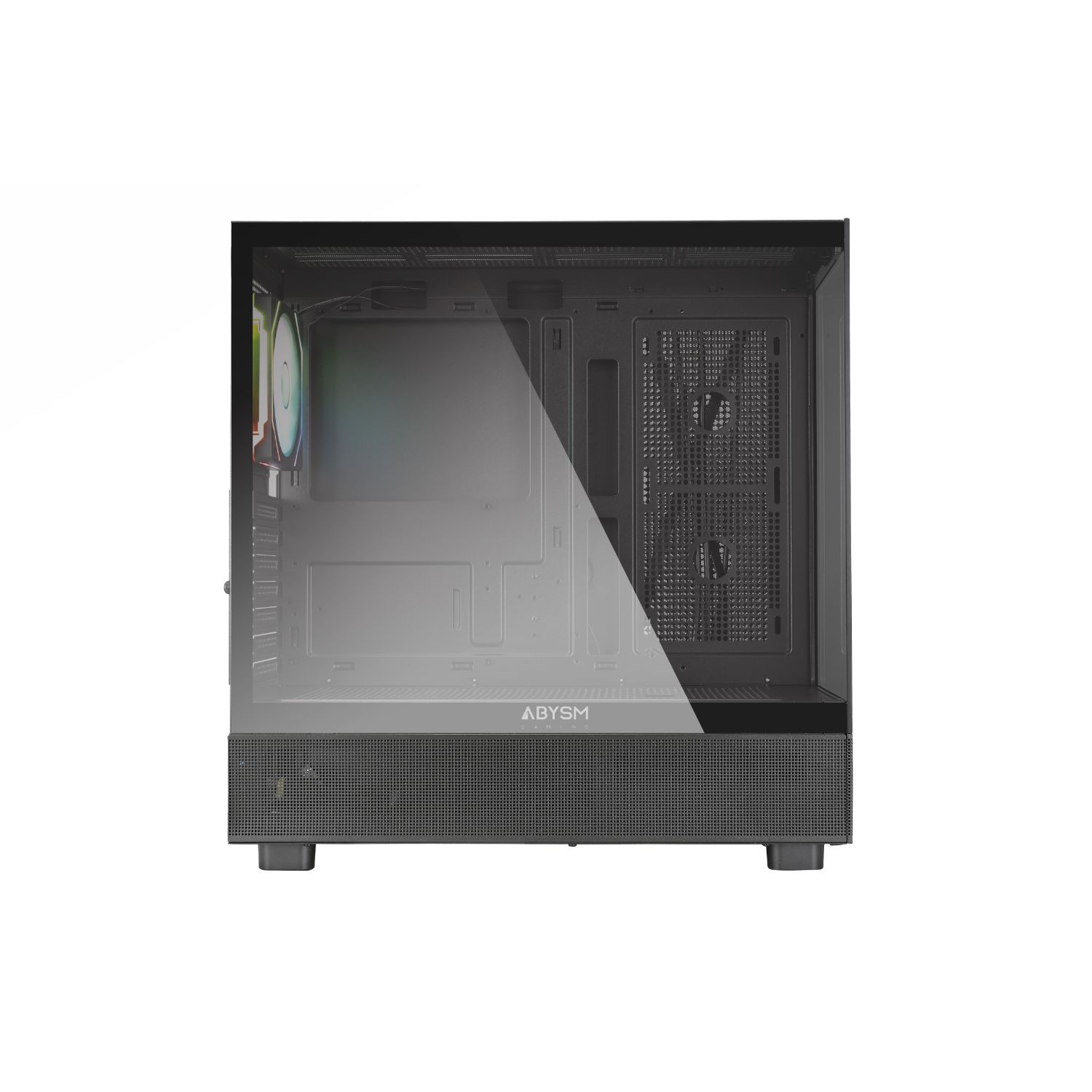 AB123014 - Caja Gaming Abysm Danube Sava H400 Ventana Lateral de Cristal Templado ARGB 2xUSB-A 3.0 1xUSB-C 3.1 ATX ITX mATX Negra/Blanca (AB123014)