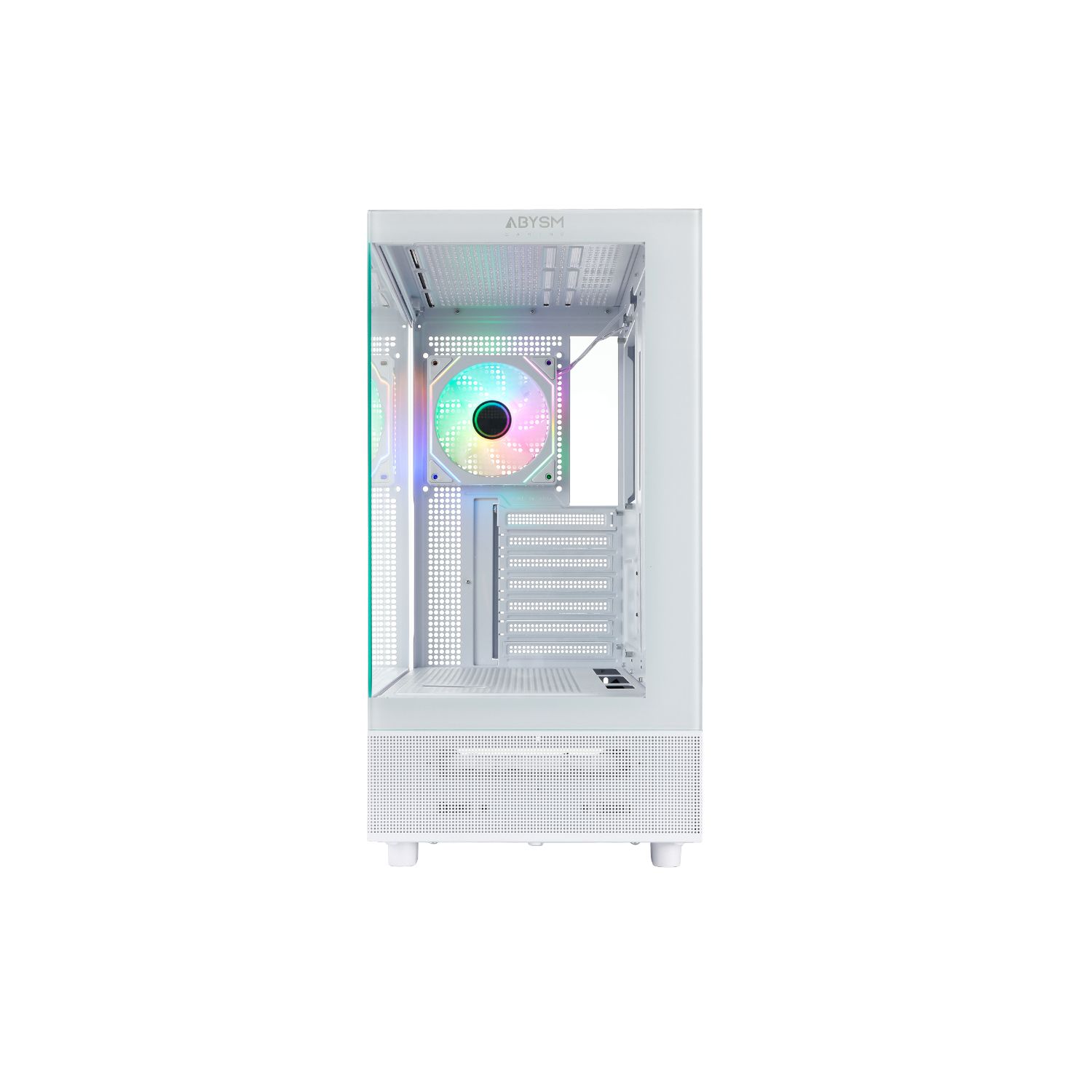 AB123015 - Caja Gaming Abysm Danube Sava H400 Ventana Lateral de Cristal Templado ARGB 2xUSB-A 3.0 1xUSB-C 3.1 ATX ITX mATX Blanca (AB123015)