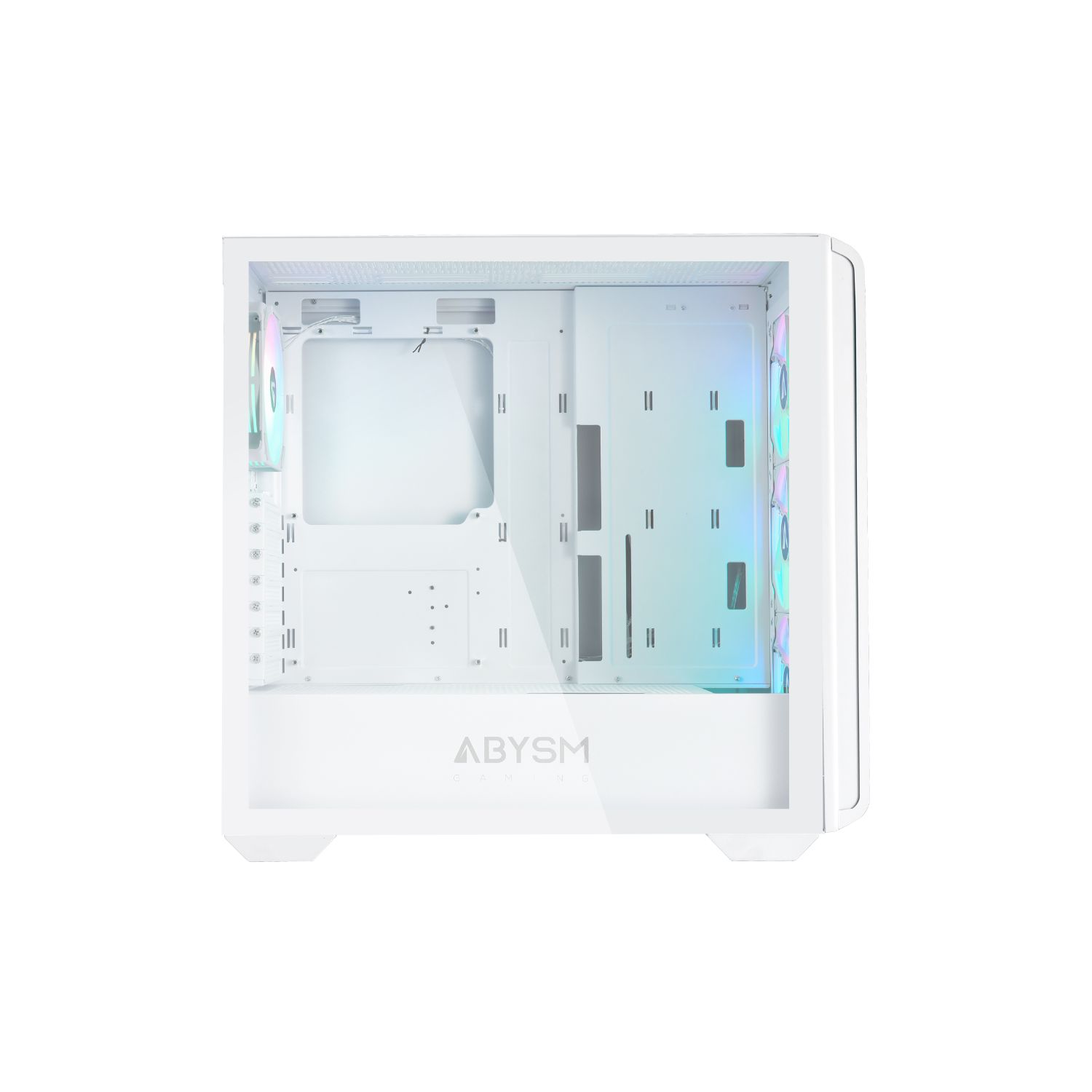 AB123013 - Caja Gaming Abysm Danube Kamp BX300 Ventana Lateral de Cristal Templado ARGB 1xUSB-A 3.0 1xUSB-C 3-1 ATX ITX mATX Blanca (AB123013)