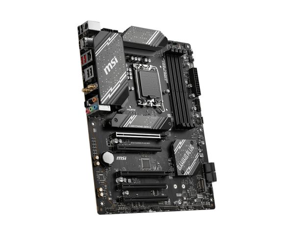 911-D98-007R - MSI PRO B760 GAMING PLUS WIFI: (1700) 4DDR5 M.2 SATA3 USB 2.0 USB-A 3.0/3.1 USB-C 3.0/3.1 DP HDMI ATX WiFi 6E Bluetooth 5.3 (911-D98-007R)