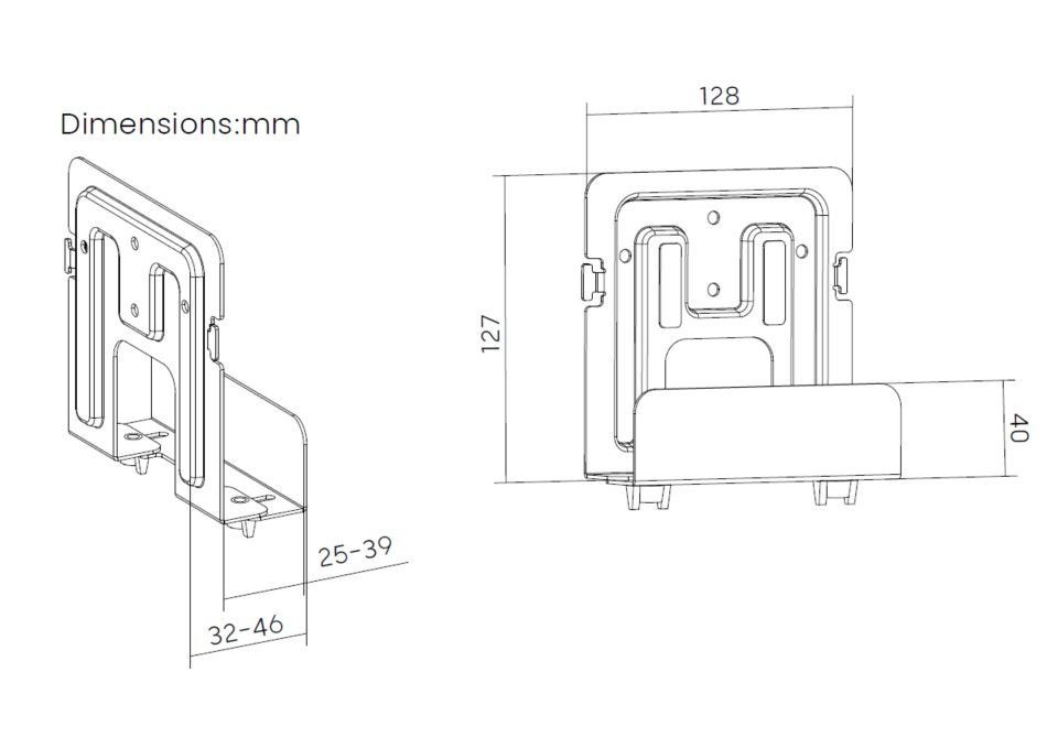 EQ650896 - Soporte de Pared EQUIP para Mini PC/Router (EQ650896)