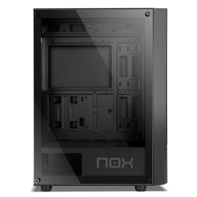 NXINFTYBETA - Caja Gaming NOX Infinity Beta Ventana Lateral de Cristal Templado Frontal Mesh 2xUSB 2.0 1xUSB-A 3.0 ATX mATX ITX Negra (NXINFTYBETA)