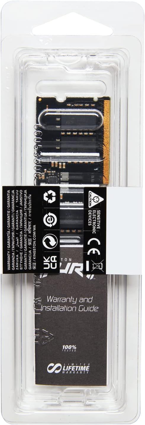 KF556S40IB-16 - M�dulo Kingston DDR5 16Gb 5600 MT/s Fury Impact 262-pin SODIMM CL40 1.1V Port�til (KF556S40IB-16)