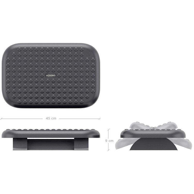 FRT01-265 - Reposapis AISENS Inclinable 45x9cm Negro (FRT01-265)