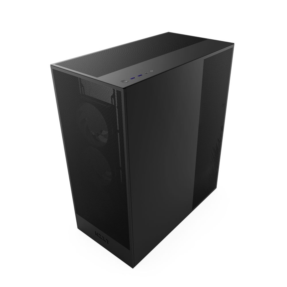 CM-H72FB-01 - Caja NZXT H7 Flow Ventana Lateral de Cristal Templado 2xUSB-A 3.0 1xUSB-C 3.1 ATX EATX mATX Mini-ITX Negra (CM-H72FB-01)