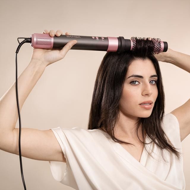 03464 - Moldeador CECOTEC Bamba CeramicCare AirGlam Black 8 en 1 1400 W 3 Velocidades 3 Temperaturas (03464)