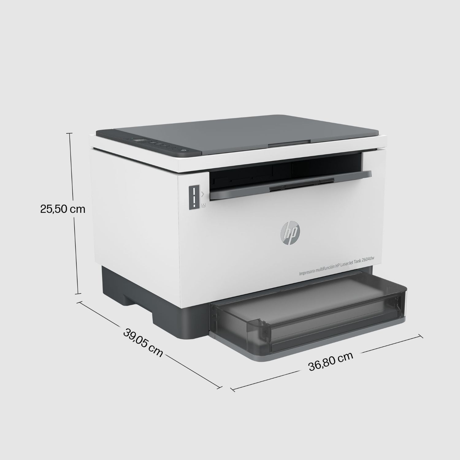 381V0A - Multifuncin HP LaserJet Tank MFP-2604dw A4 B/N WiFi Ethernet Dplex Gris/Blanca (381V0A)